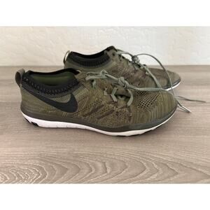Nike Free TR Focus Flyknit 844817-303 Green Running Shoes Women's 7.5 EU 38.5